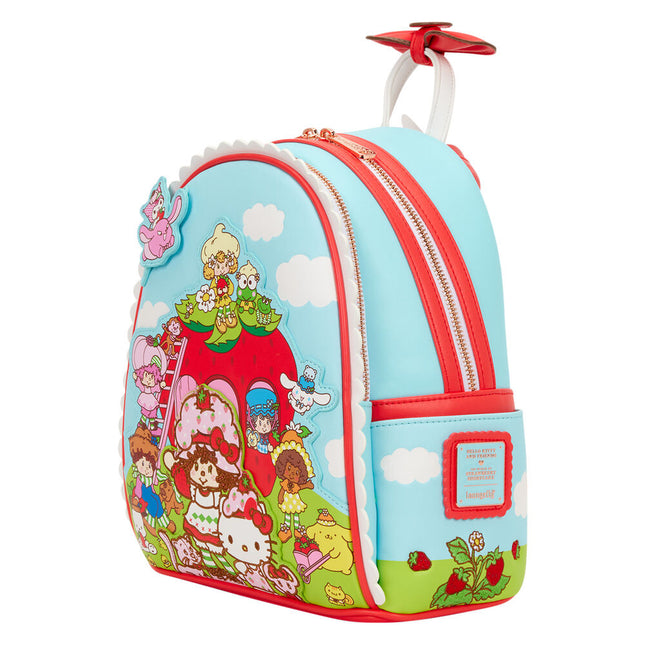 Mochila Shortcake Scented Hello Kitty Friends x Strawberry Loungefly 26cm