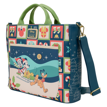 Bolso mochila Mickey Minnie Holiday Disney Loungefly