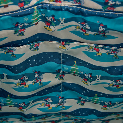 Bolso mochila Mickey Minnie Holiday Disney Loungefly