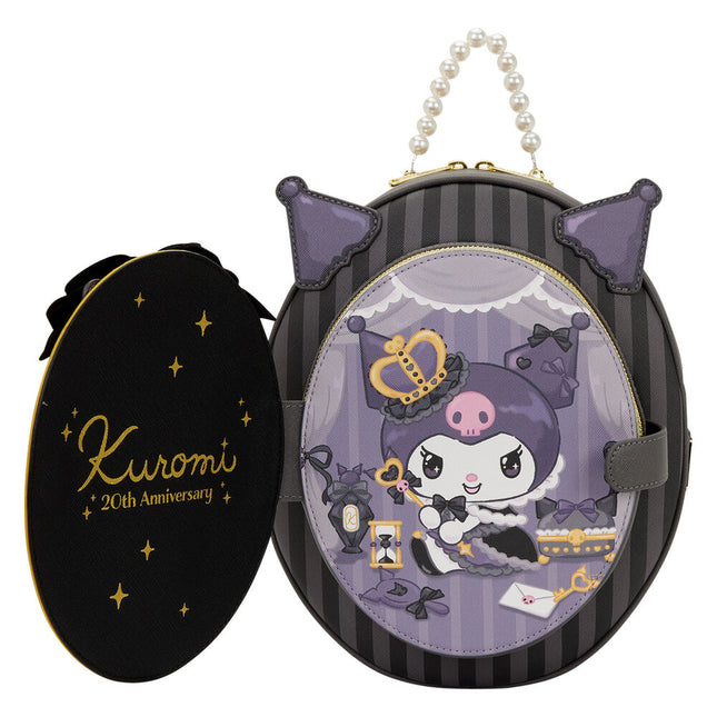 Mochila 20th Anniversary Kuromi Hello Kitty Loungefly 28cm