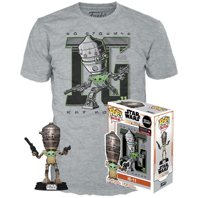 Set figura POP 38 Tee Star Wars IG 11 With the Child Exclusive