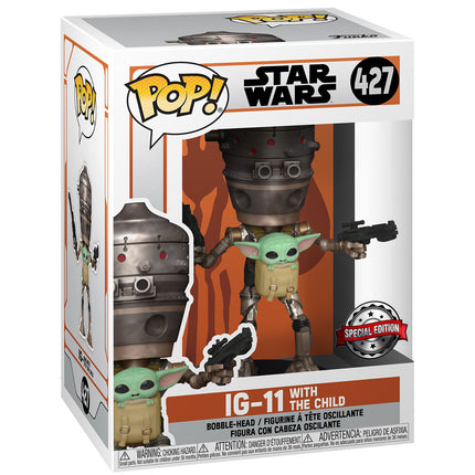 Set figura POP 38 Tee Star Wars IG 11 With the Child Exclusive