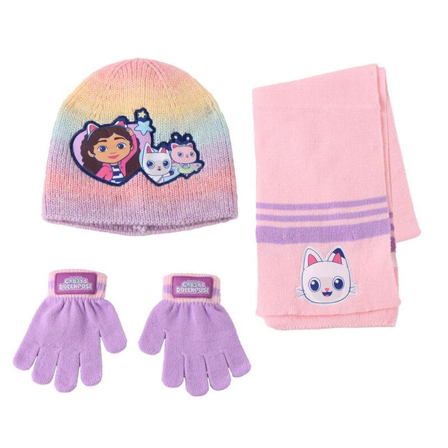 Conjunto gorro guantes braga cuello La Casa de Munecas de Gabby
