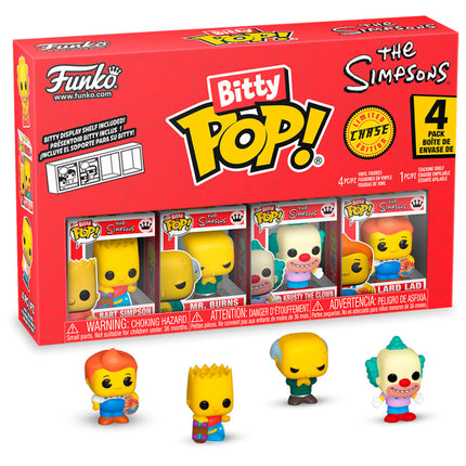 Blister 4 figuras Bitty POP Los Simpsons Bart