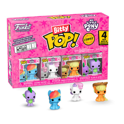 Blister 4 figuras Bitty POP My Little Pony Rainbow Dash