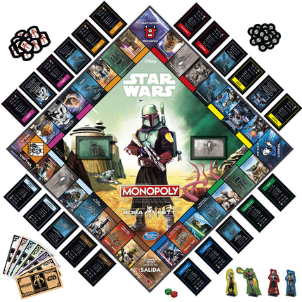 Juego Monopoly Boba Fett Star Wars espanol