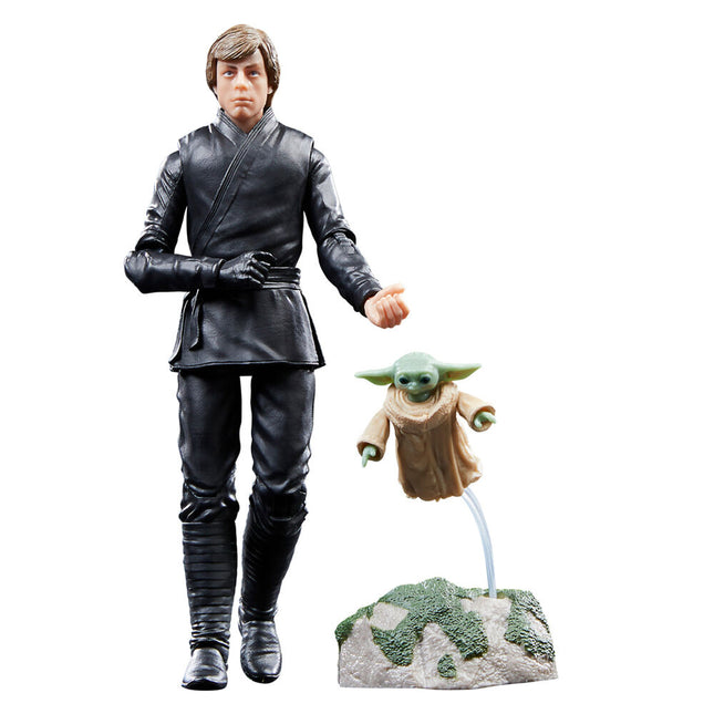 Figura Luke Skywalker Grogu El Libro de Boba Fett Star Wars 15cm