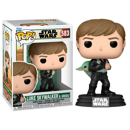 Figura POP Star Wars El Libro de Boba Fett 2 Luke Skywalker Grogu