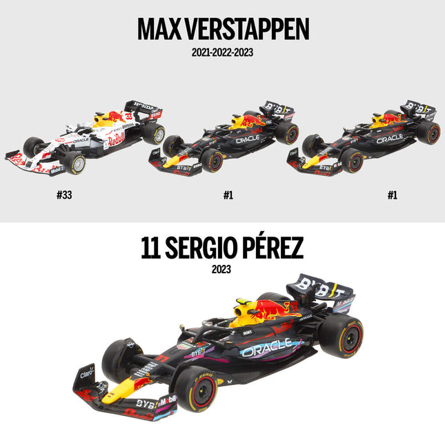 Blister 4 coches F1 Red Bull metal