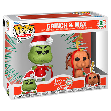 Blister 2 figuras POP The Grinch Grinch Max