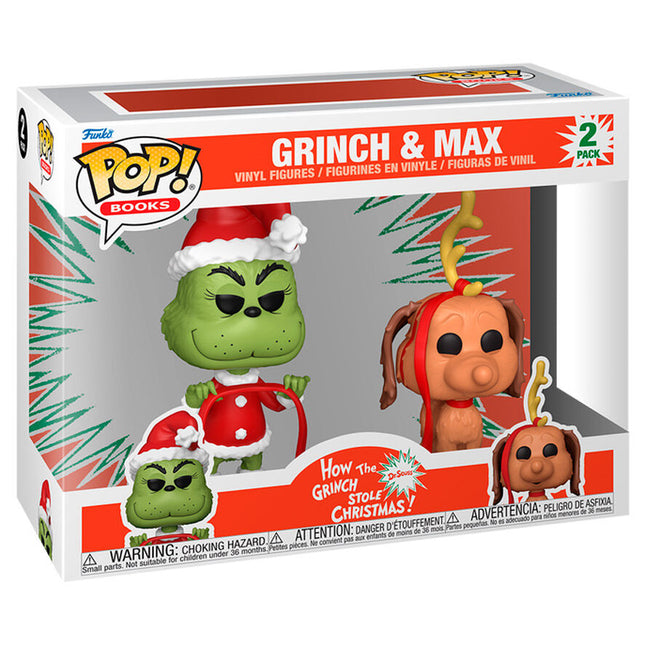 Blister 2 figuras POP The Grinch Grinch Max